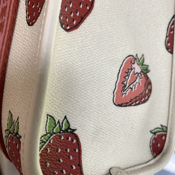COACH Smith Tote 24 Bag Strawberry Pink Red White Shoulder Handbag CAR80 - Picture 10 of 16
